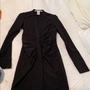 DVF fitted black dress